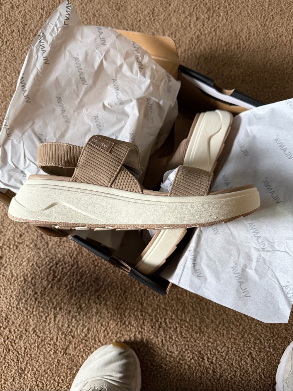Women's Vilanva Beige Sport Sandals  - Comfortable Everyday Straps